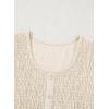 imageblibean Tween Girls Smocked Dresses Semi Formal Outfits with Pockets Size 615 YearsA Cream