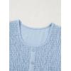 imageblibean Tween Girls Smocked Dresses Semi Formal Outfits with Pockets Size 615 YearsA Light Blue