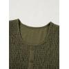 imageblibean Tween Girls Smocked Dresses Semi Formal Outfits with Pockets Size 615 YearsA Olive Green