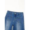 imageblibean Tween Girls Wide Leg Jeans Zimbaplatinum Demin Pants Size 615 YearsA Blue