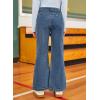 imageblibean Tween Girls Wide Leg Jeans Zimbaplatinum Demin Pants Size 615 YearsA Dark Blue