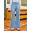 imageblibean Tween Girls Wide Leg Jeans Zimbaplatinum Demin Pants Size 615 YearsA Light Blue