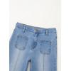 imageblibean Tween Girls Wide Leg Jeans Zimbaplatinum Demin Pants Size 615 YearsA Light Blue