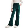 imageblibean Girls 2025 Uniform Pants Teen School Velvet Flare Leggings Size 615 YearsA Green