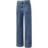 imageblibean Tween Girls Wide Leg Jeans Zimbaplatinum Demin Pants Size 615 YearsA Dark Blue