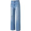 imageblibean Tween Girls Wide Leg Jeans Zimbaplatinum Demin Pants Size 615 YearsA Light Blue