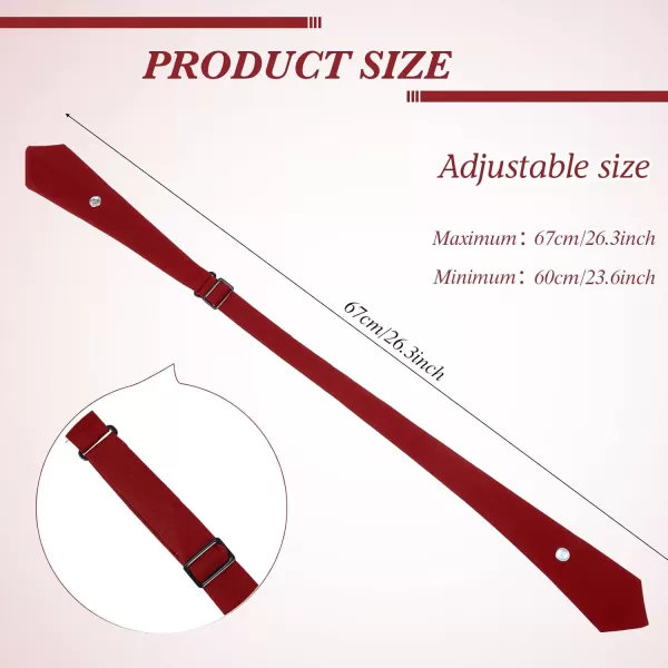 2 Pack French Girls Uniform Tie Cross Tie for Girls Adjustable Neck Tie School Uniform for Girl Cross Neck Tie Girl Neck Tie