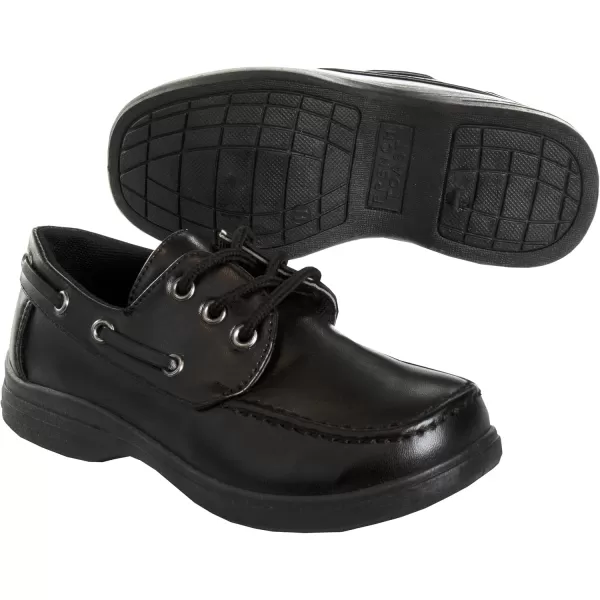 French Toast Boys Shoes - Kids Oxford School Uniform Loafer Church Dress Shoes Slip-On Faux-Leather  