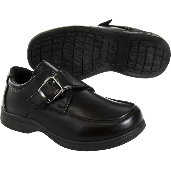 French Toast Boys Shoes - Kids Oxford School Uniform Loafer Church Dress Shoes Slip-On Faux-Leather  