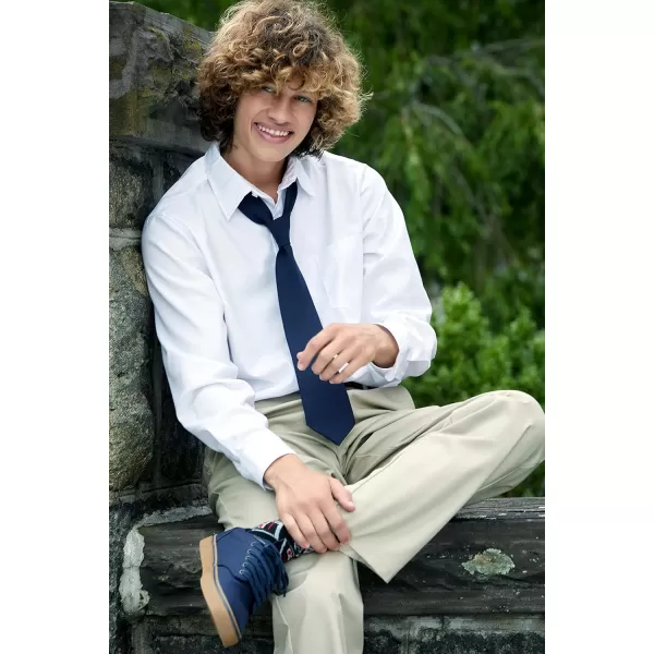 French Toast Boys' Young Mens Long Sleeve Oxford Shirt