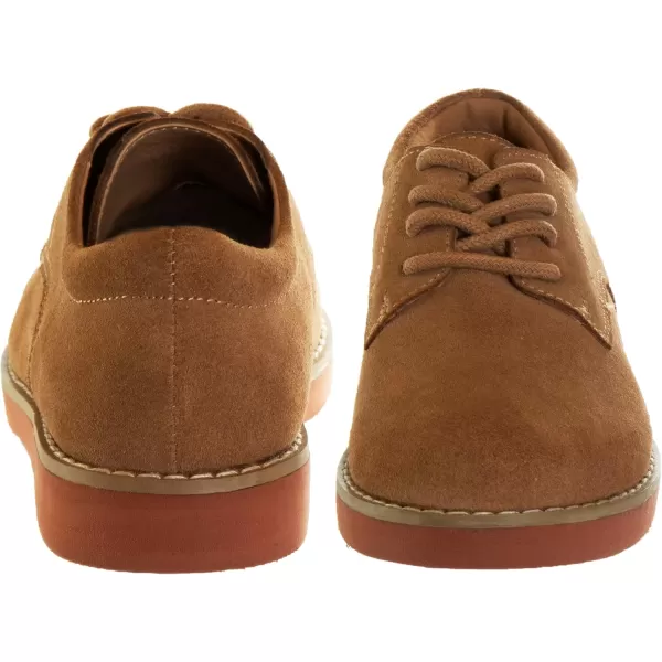 French Toast Girls Boys Dirty Buck Shoes - Kids Oxford School Uniform Loafer Saddle Church Dress Shoes Lace up Faux-Leather   
