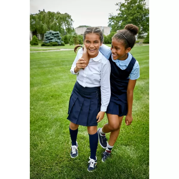 French Toast Girls' Pleated Hem Jumper with Ribbon