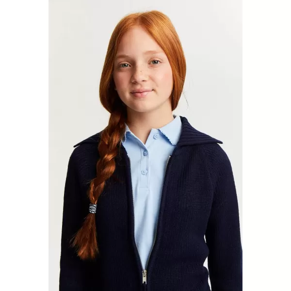 French Toast Kid's School Uniform Assorted Hair Accessories, Navy Blue &amp; White, One Size