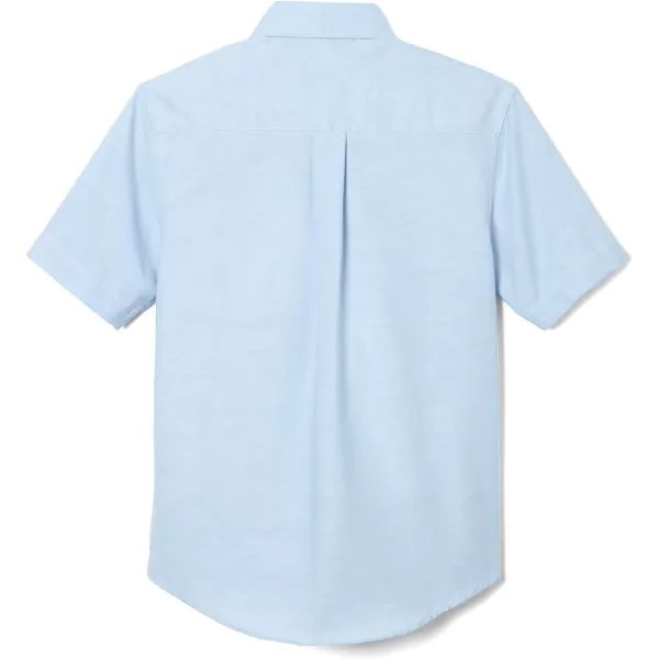 French Toast Men's Expandable Collar Short Sleeve Oxford Dress Shirt