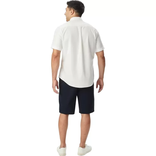French Toast Men's Expandable Collar Short Sleeve Oxford Dress Shirt