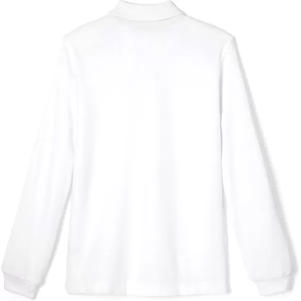 French Toast Men's Long Sleeve Cotton Blend Pique Polo Shirt