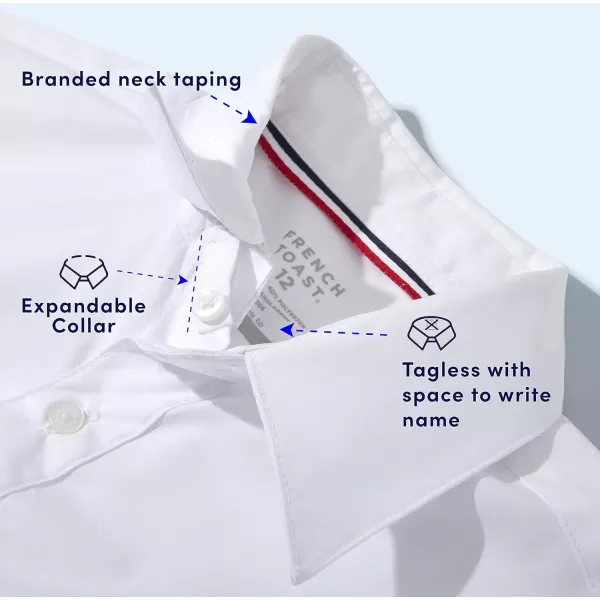 French Toast Men's Short Sleeve Classic Poplin Dress Shirt
