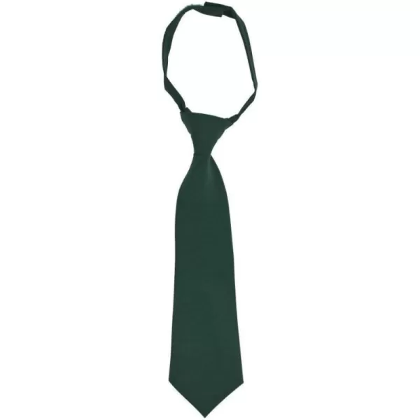 French Toast Boys' Adjustable Solid Tie Size 4-7, Hunter Green