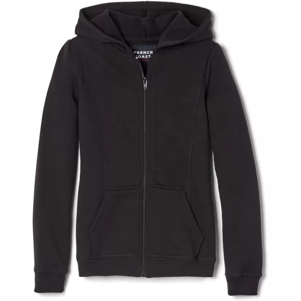French Toast Girls' Zip Front Fleece Hoodie