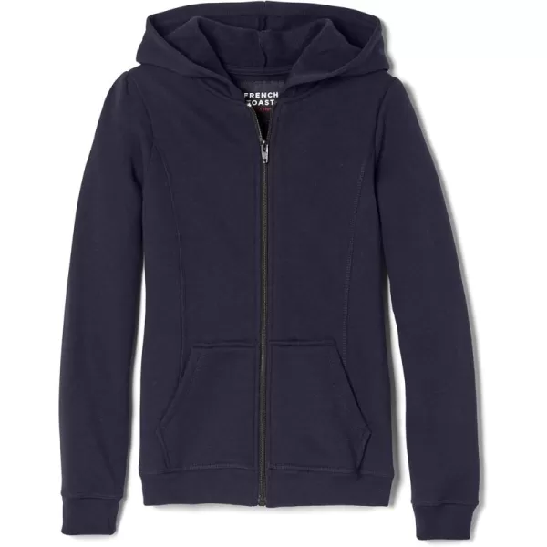 French Toast Girls' Zip Front Fleece Hoodie