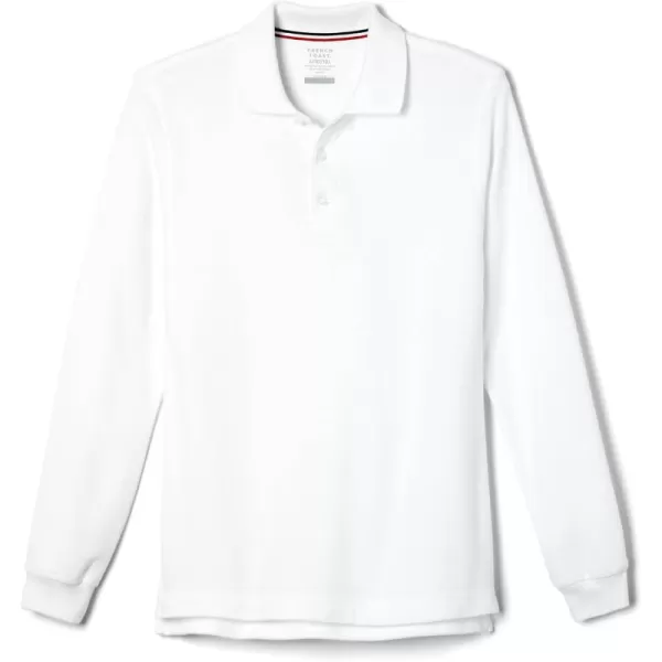 French Toast Men's Long Sleeve Cotton Blend Pique Polo Shirt