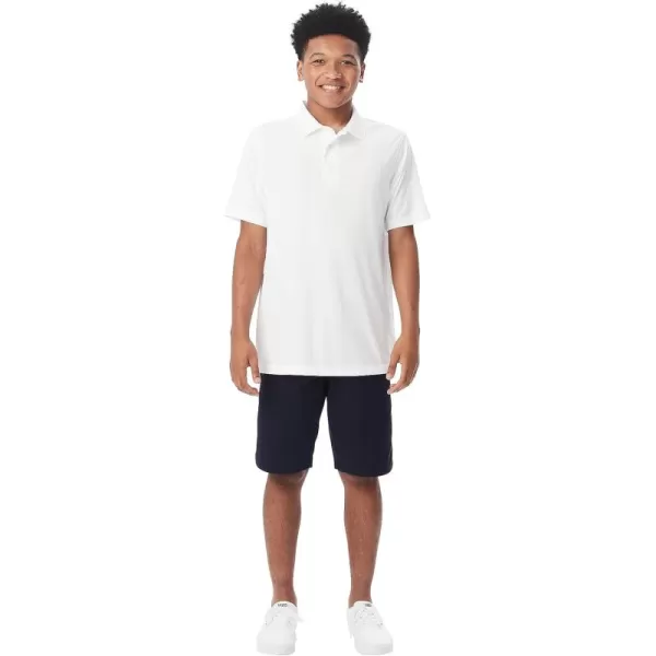 French Toast Men's Moisture Wicking Performance Sport Polo Short Sleeve Shirt