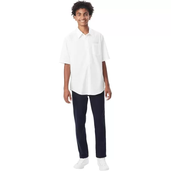 French Toast Men's Short Sleeve Classic Poplin Dress Shirt