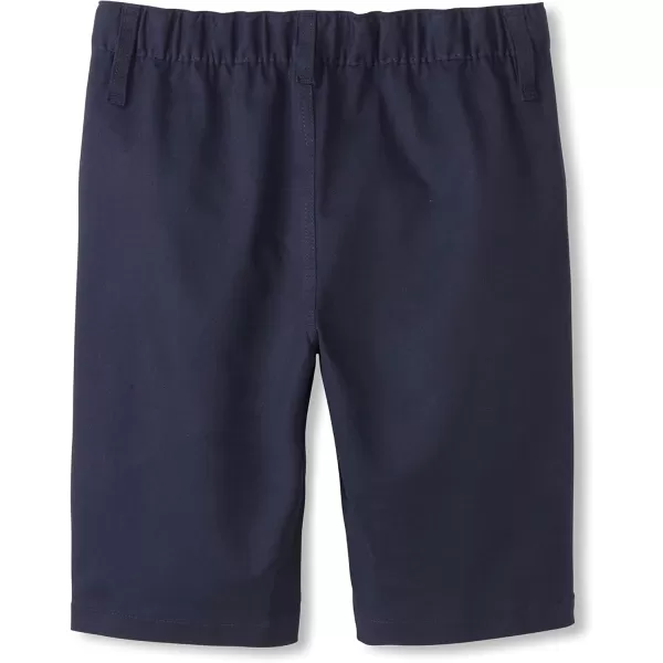 French Toast Boys' Adaptive Flat Front Shorts with Hook and Loop Closure and Elastic Waist)