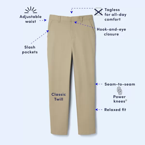 French Toast Boys' Adjustable Waist Relaxed Fit Pant 