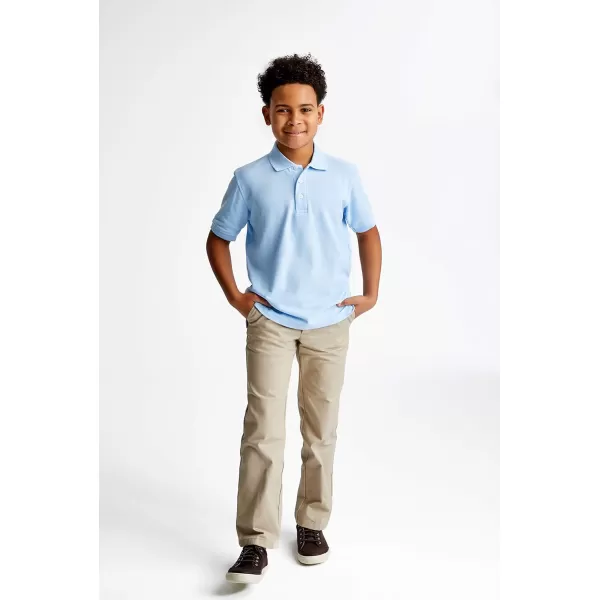 French Toast Boys Short Sleeve Pique Polo Shirt , Black, 10