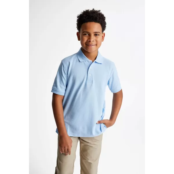French Toast Boys Short Sleeve Pique Polo Shirt , Black, 10