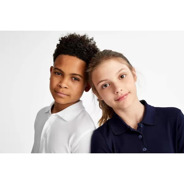 French Toast Boys' Short Sleeve Pique Polo Uniform Shirt 