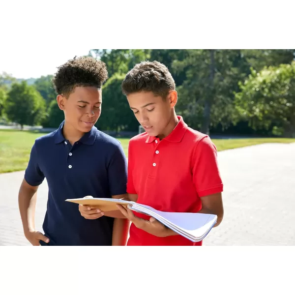 French Toast Boys' Short Sleeve Pique Polo Uniform Shirt 