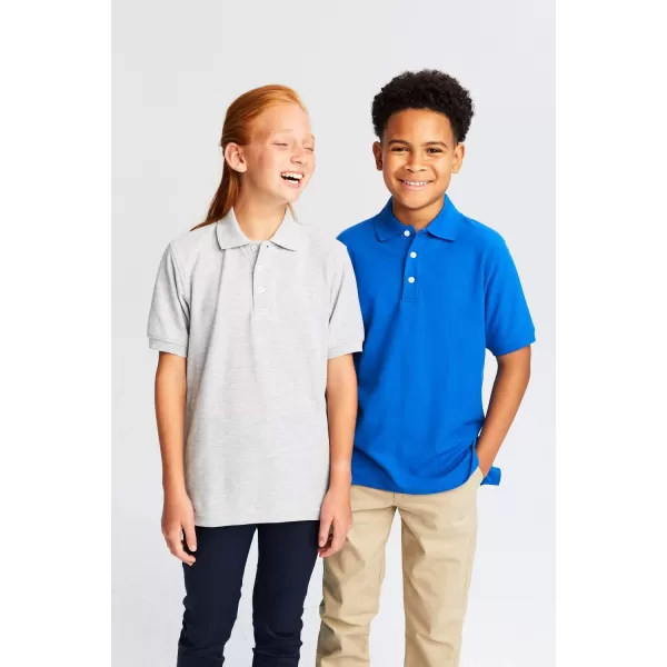 French Toast Boys' Short Sleeve Pique Polo Uniform Shirt 