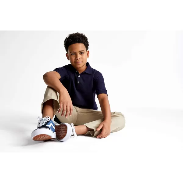 French Toast Boys' Short Sleeve Pique Polo Uniform Shirt 
