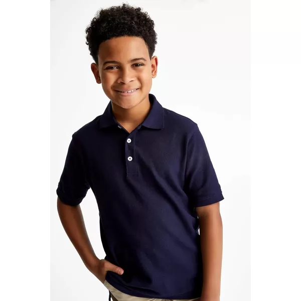 French Toast Boys' Short Sleeve Pique Polo Uniform Shirt 