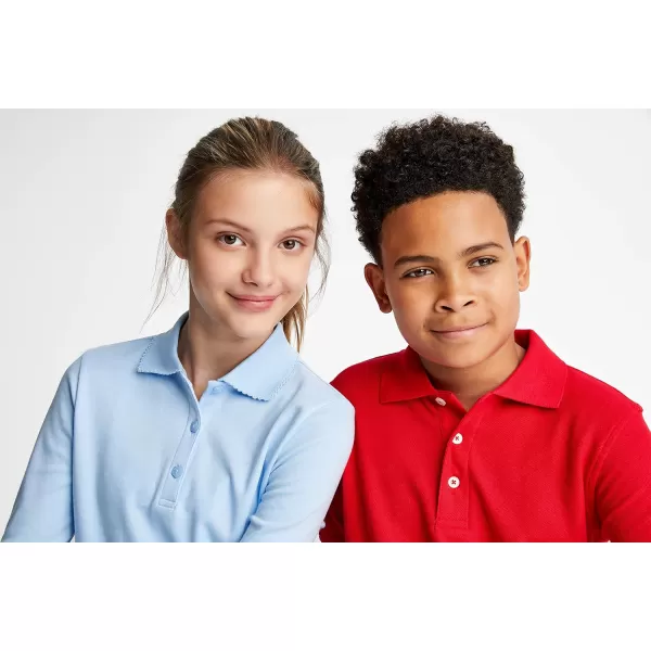 French Toast Boys' Short Sleeve Pique Polo Uniform Shirt 