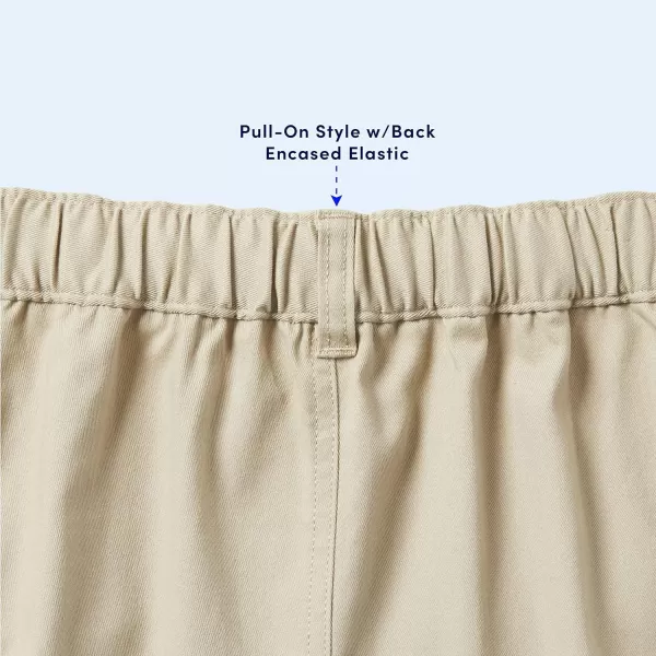 French Toast Girls' Adaptive Bermuda Shorts with Hook and Loop Closure