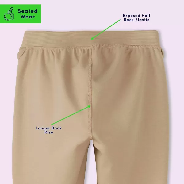 French Toast Girls' Adaptive Seated Skinny Fit Stretch Ponte Pant with Thigh Pocket