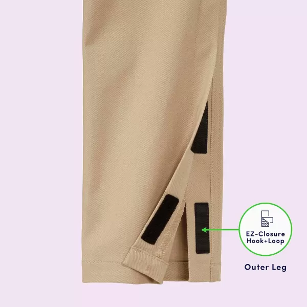 French Toast Girls' Adaptive Straight Leg Stretch Twill Pant)