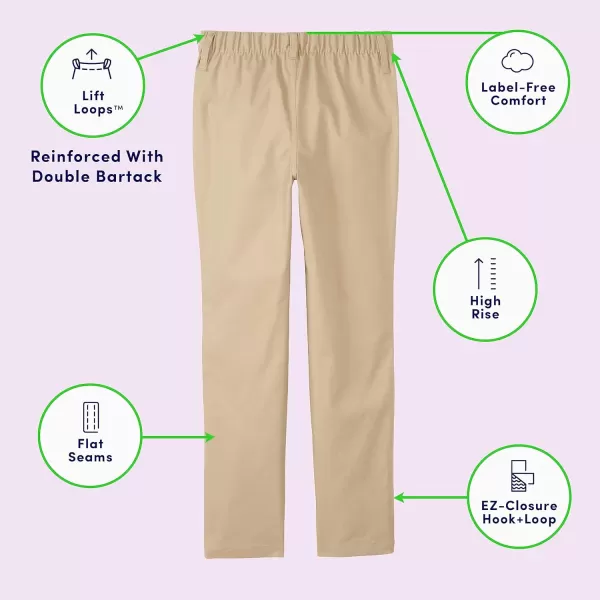 French Toast Girls' Adaptive Straight Leg Stretch Twill Pant)