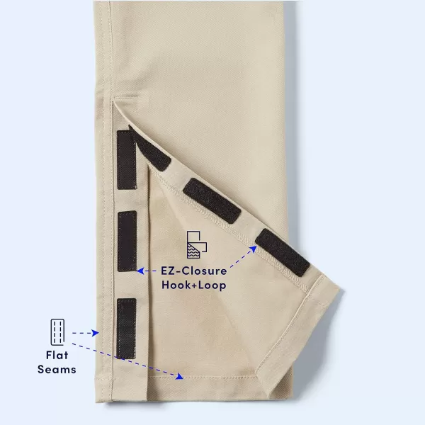 French Toast Girls' Adaptive Straight Pants with Hook and Loop Closure and Pull-Apart Leg Openings