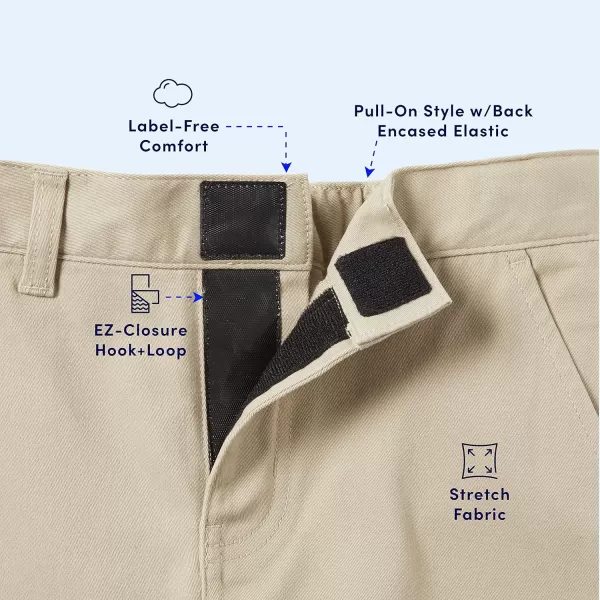 French Toast Girls' Adaptive Straight Pants with Hook and Loop Closure and Pull-Apart Leg Openings