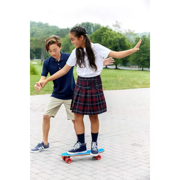 French Toast Girls' Adjustable Waist Pleated-Front Two-tab Scooter