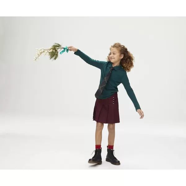French Toast Girls' Adjustable Waist Pleated-Front Two-tab Scooter