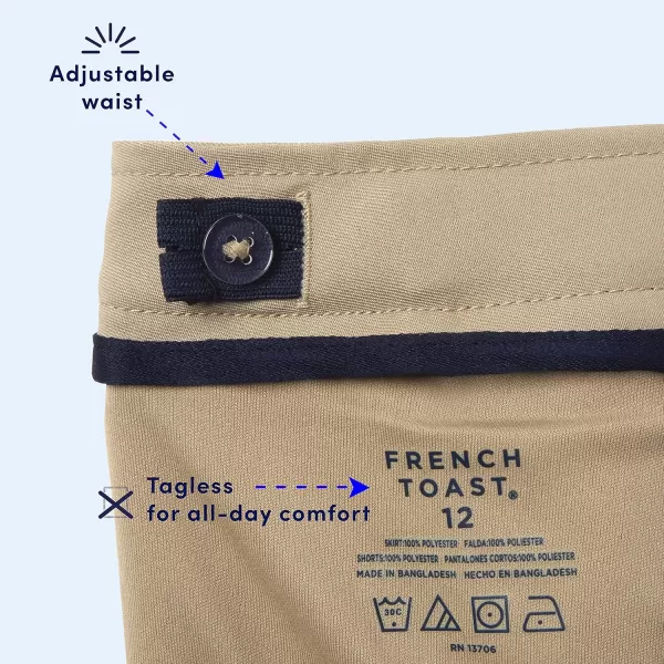 French Toast Girls' Adjustable Waist Pleated-Front Two-tab Scooter