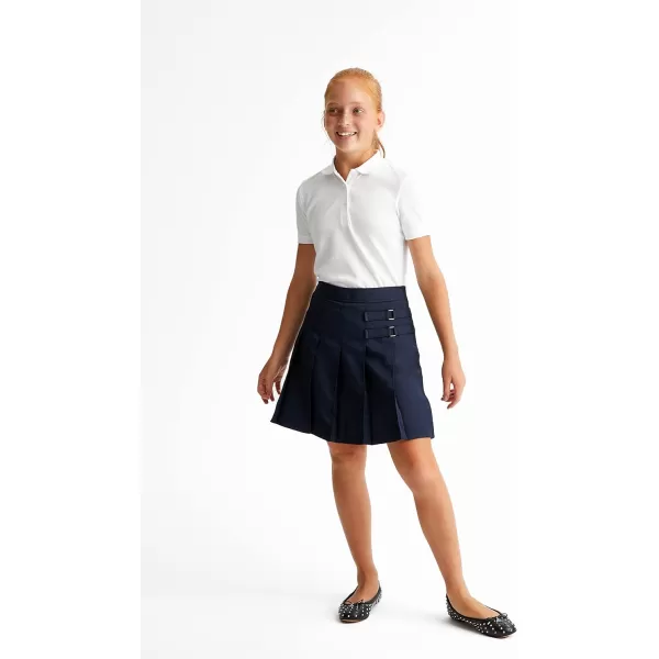 French Toast Girls' Adjustable Waist Pleated-Front Two-tab Scooter