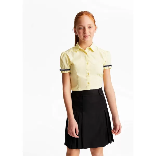 French Toast Girls' Front Pleated Skirt with Tabs