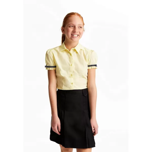 French Toast Girls' Front Pleated Skirt with Tabs