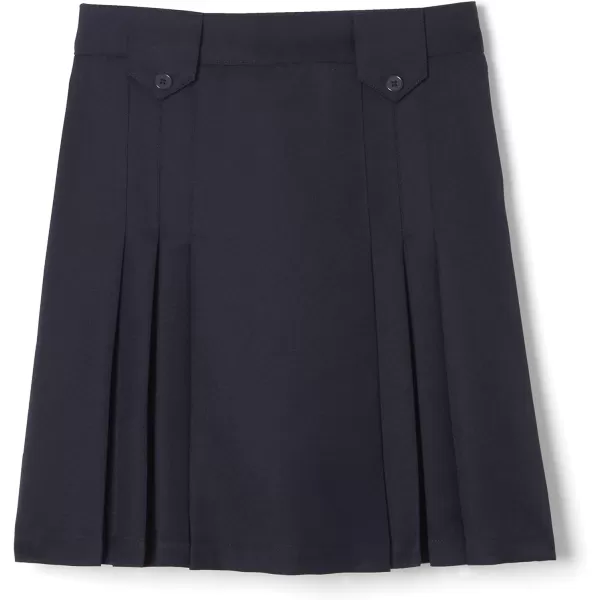 French Toast Girls' Front Pleated Skirt with Tabs